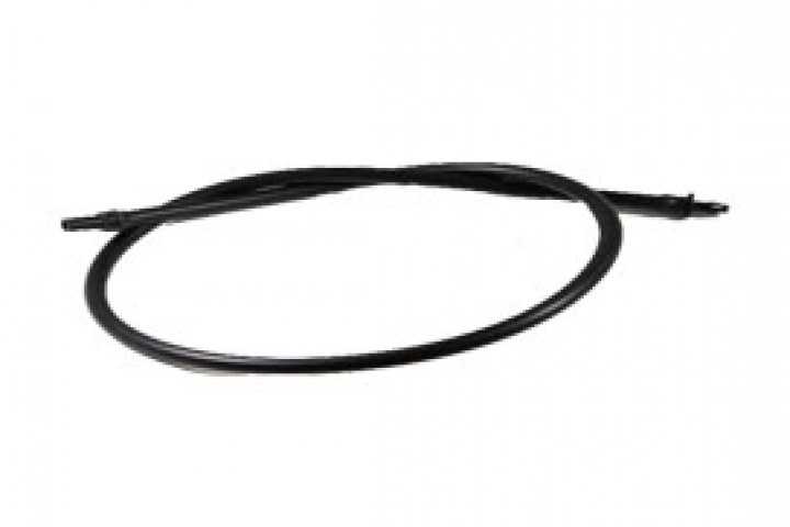 micro tube black color Mirco tube isolated on white background